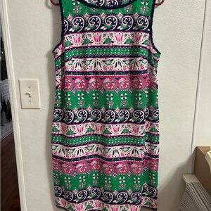 Talbots Colorful Patterned Sleeveless Dress size 12 (knee length)